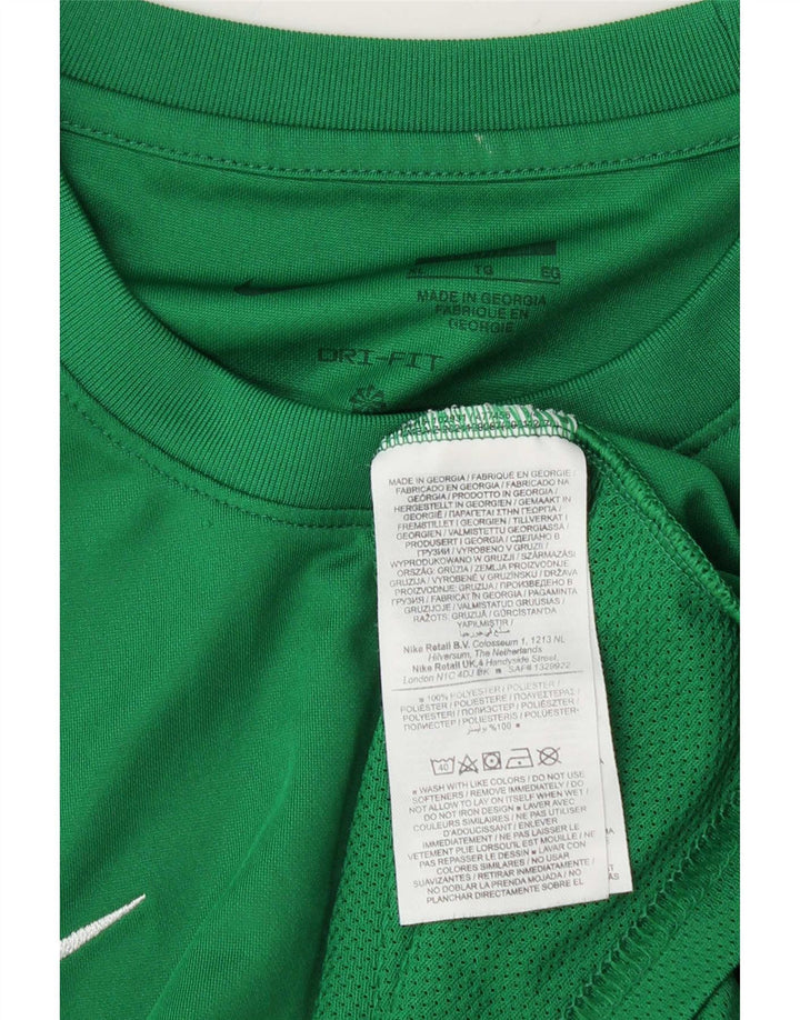 Męski T-shirt Nike Dri Fit Top XL Zielony Poliester