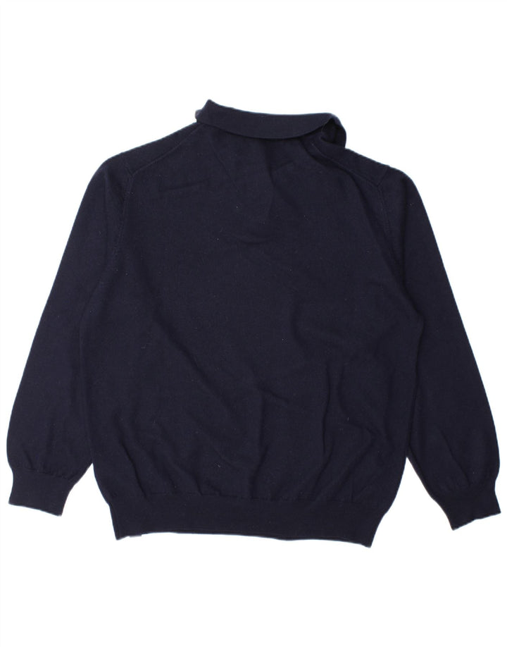Męski sweter polo North Sails XL, granatowy, wełniany