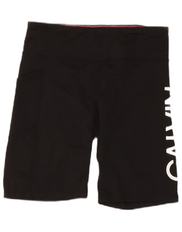 Damskie spodenki sportowe Calvin Klein Graphic UK 14, duże, czarne, nylonowe