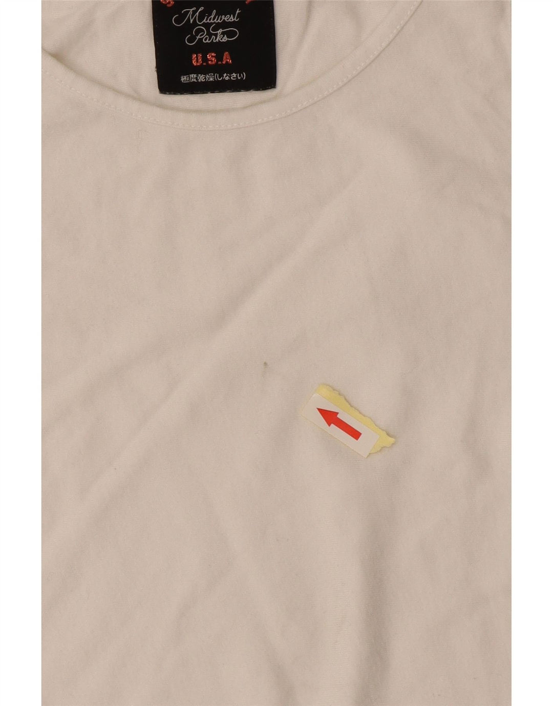 Damski T-shirt Superdry o regularnym kroju, UK 6 XS, bawełna w kolorze złamanej bieli