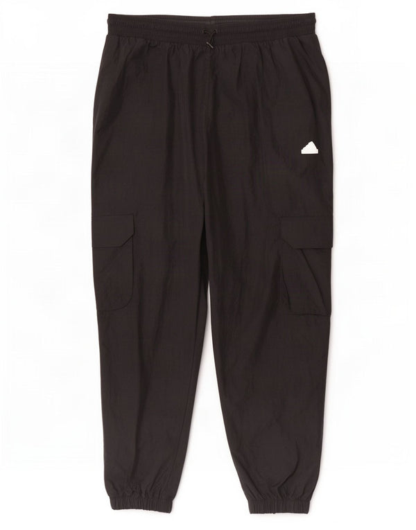 Damskie spodnie dresowe Adidas Cargo Joggers UK 24/26 2XL Czarne