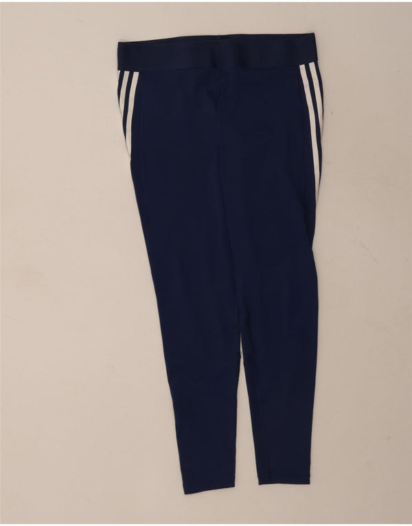 Damskie legginsy Adidas Aeroready UK 16/18, duże, granatowe