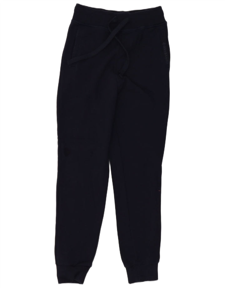 Damskie spodnie dresowe Converse Joggers, małe, granatowe, bawełniane