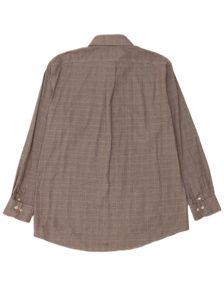 Dopasowana koszula męska Ralph Lauren, rozmiar 17 43 XL, brązowa pepitka