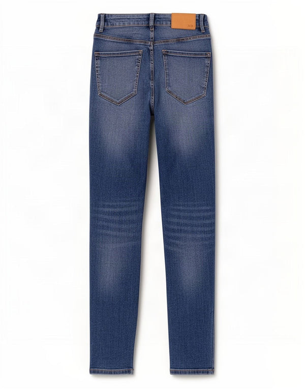 Damskie jeansy Skinny Zara EU 34 2XS W24 L26 Niebieskie bawełniane