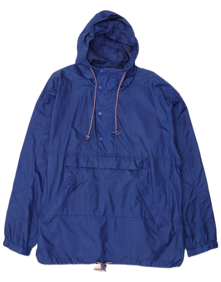 Męska kurtka przeciwdeszczowa z kapturem Eddie Bauer UK 38 Średni niebieski nylon