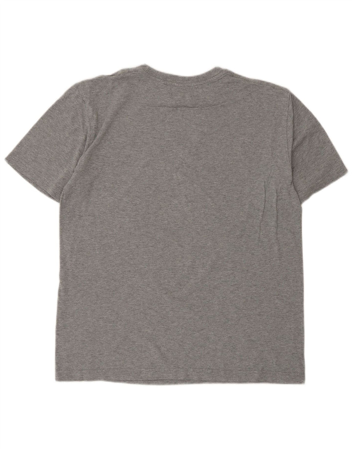 Męski T-shirt NIKE z grafiką, średni szary