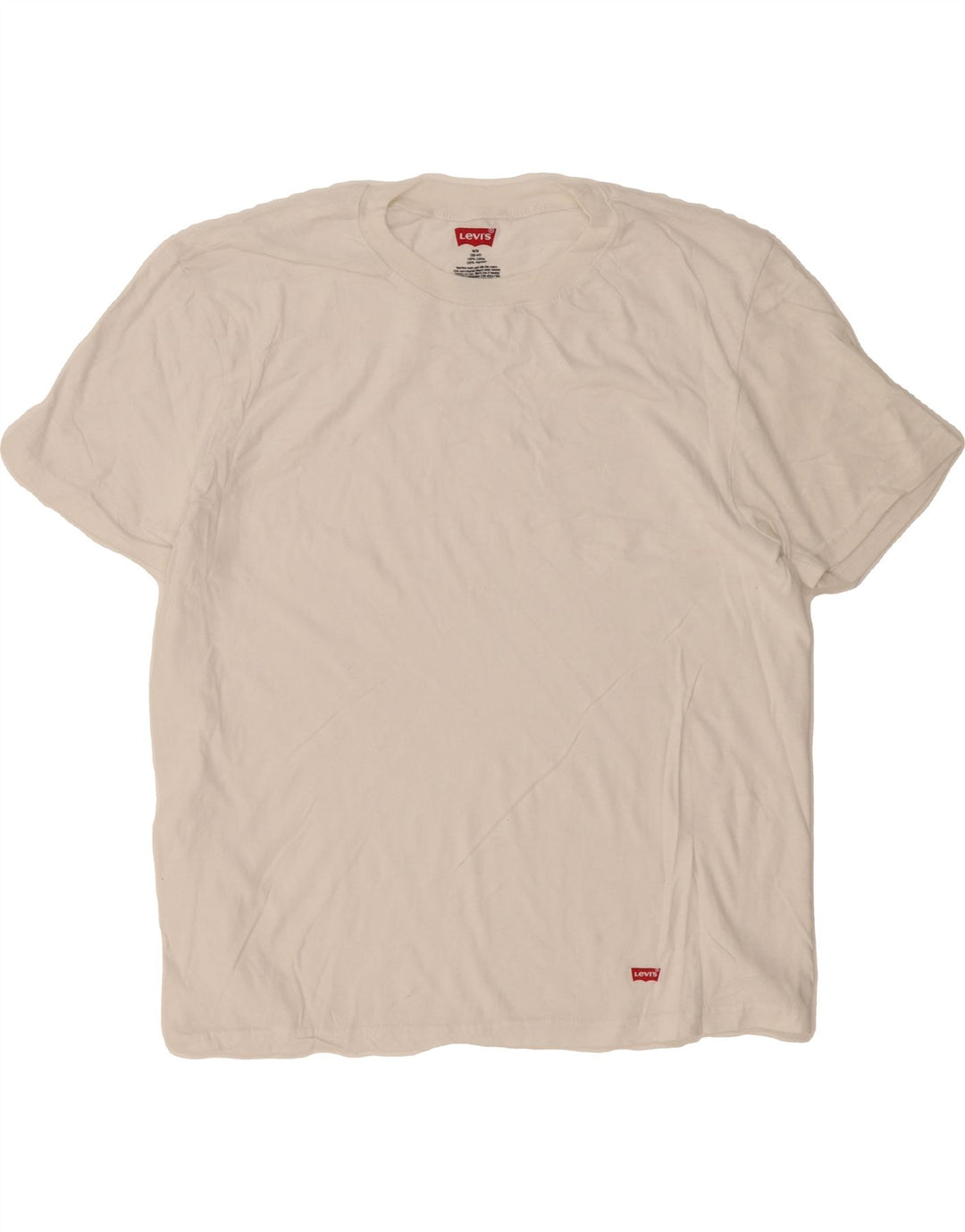 LEVI'S Womens T-Shirt Top EU 38/40 Medium White Cotton Vintage Levi's and Second-Hand Levi's from Messina Hembry 