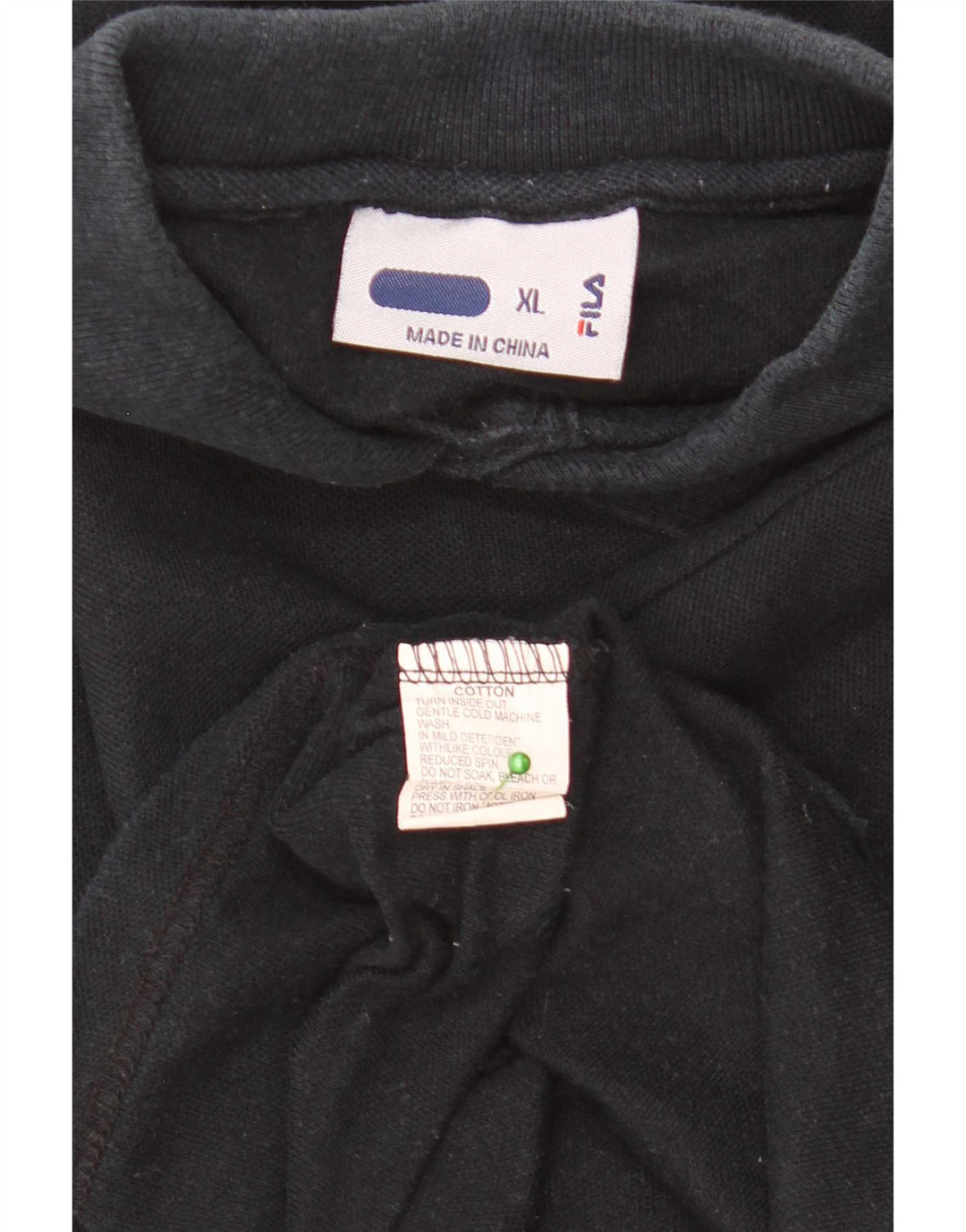 Męska koszulka polo Fila XL, czarna, bawełniana