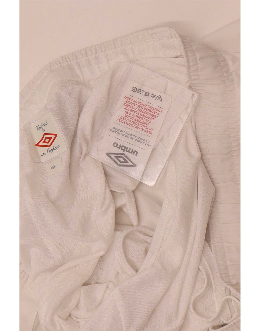 Spodenki sportowe dla chłopców Umbro England 11-12 lat, biały poliester