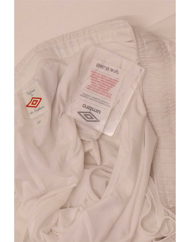 Spodenki sportowe dla chłopców Umbro England 11-12 lat, biały poliester