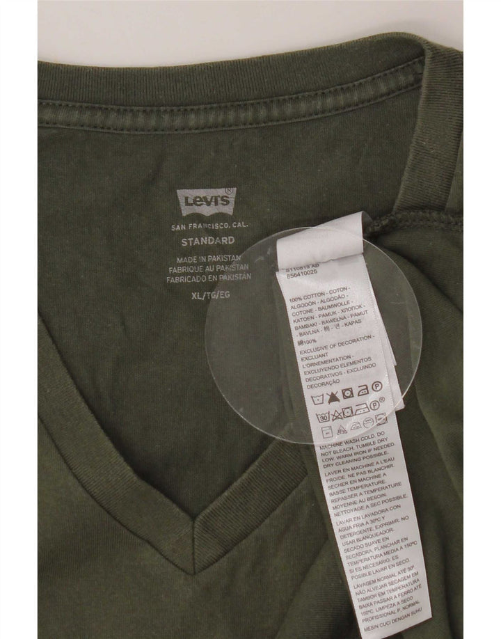 Męska standardowa koszulka Levi's Top XL, bawełna khaki