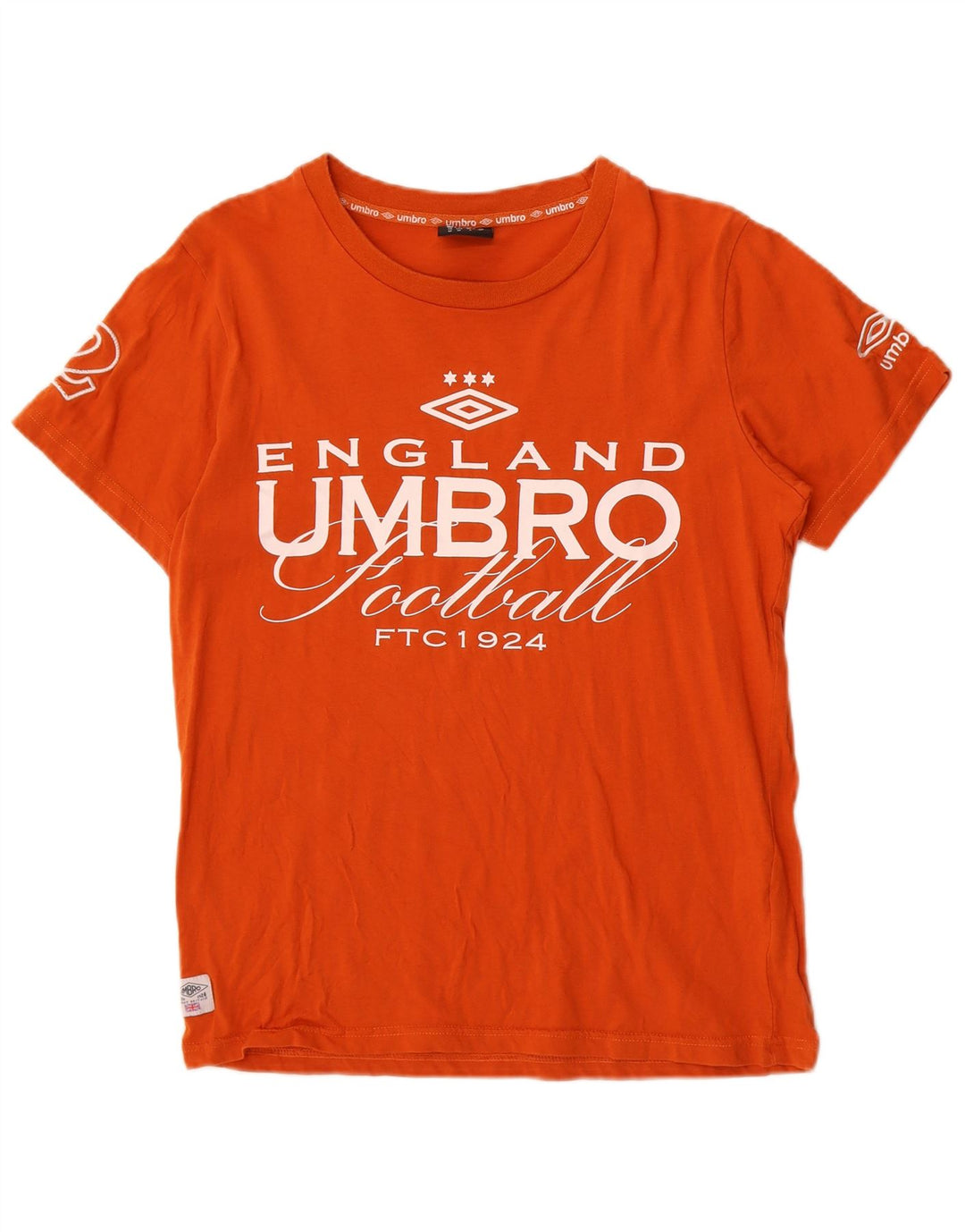 Męska koszulka z grafiką Umbro, średnia, pomarańczowa bawełna
