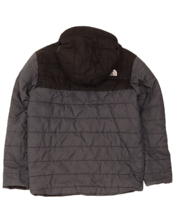 Wyściełana kurtka chłopięca z kapturem The North Face 11-12 lat, szara