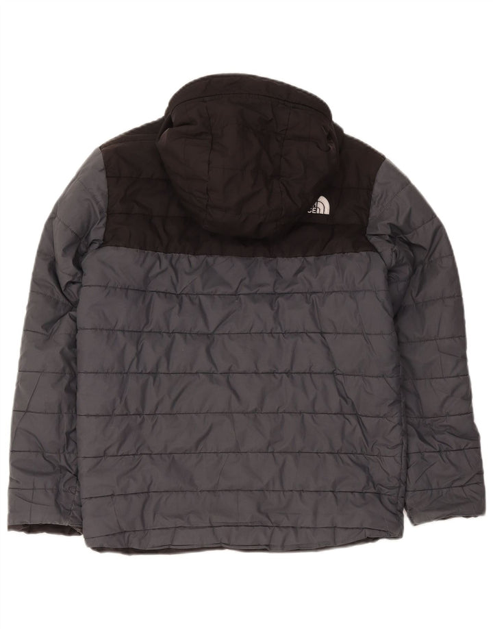 Wyściełana kurtka chłopięca z kapturem The North Face 11-12 lat, szara