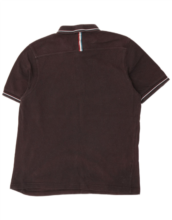 Męska koszulka polo o dopasowanym kroju Fred Perry, duża, czarna, bawełniana