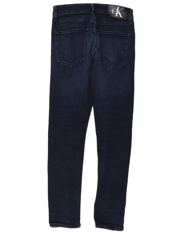 Męskie jeansy obcisłe Calvin Klein W32 L30 Granatowe, bawełniane