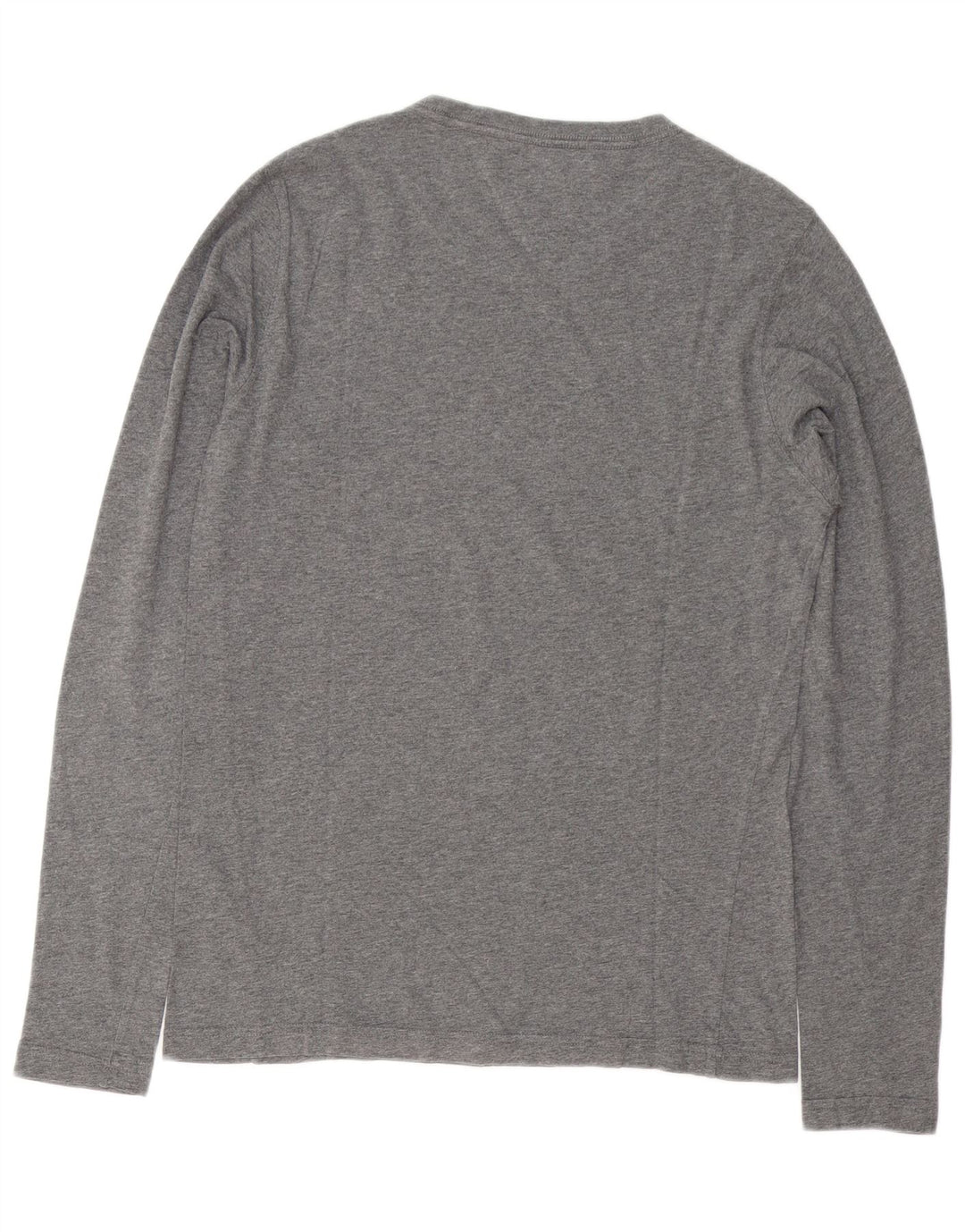 Męski top graficzny Tommy Hilfiger z długim rękawem, mały, szary, nakrapiany, bawełniany