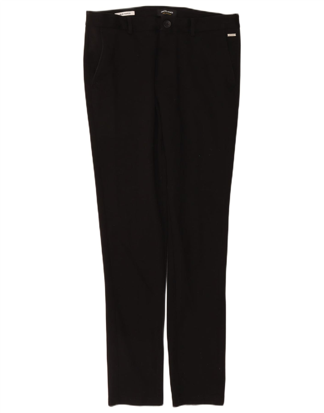 Damskie spodnie chino Jack & Jones Marco Slim W32 L34 Czarny poliester