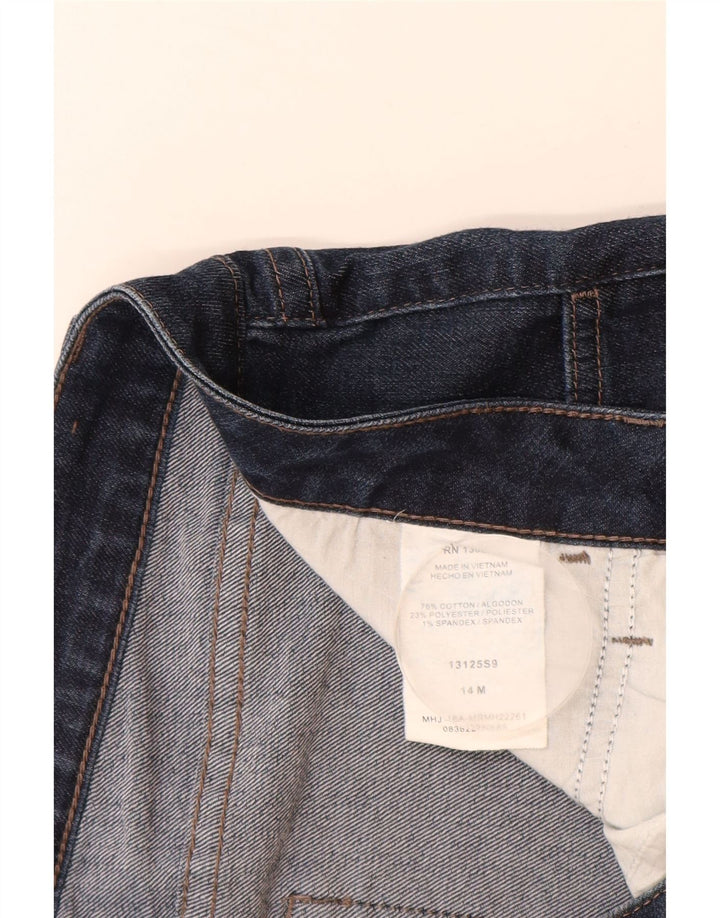 Damskie jeansy Capri LEE Riders Mid Rise US 14 Large W34 L19 Granatowe