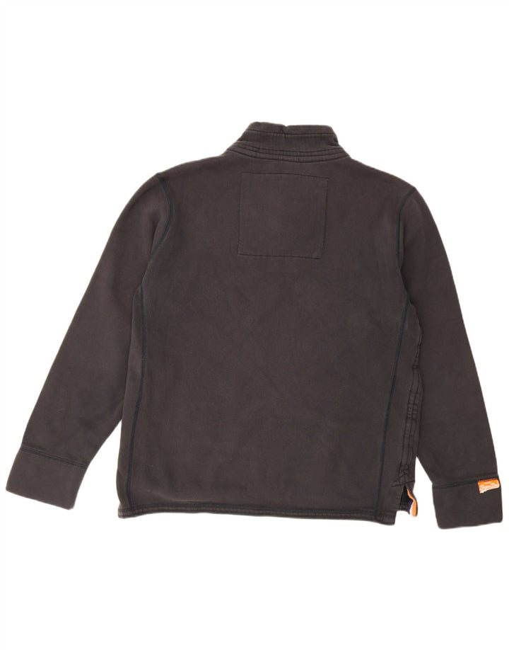 Męski sweter Superdry z grafiką i dekoltem w kształcie litery XL, czarny, bawełniany