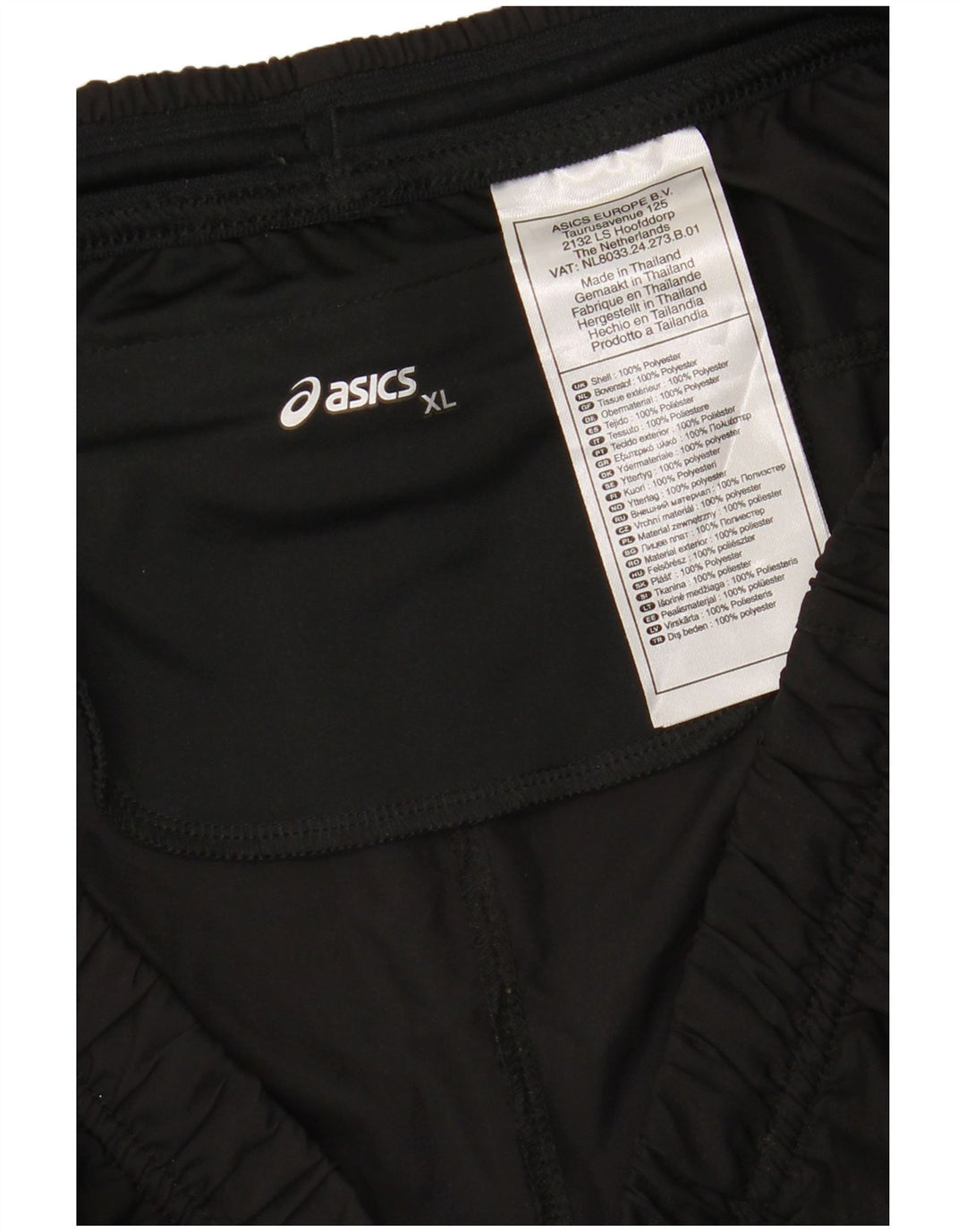 ASICS Womens Tracksuit Trousers UK 18 XL  Black Polyester