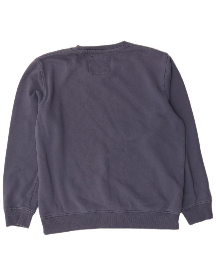 Crew Clothing Męska bluza z kapturem, duża niebieska bawełna