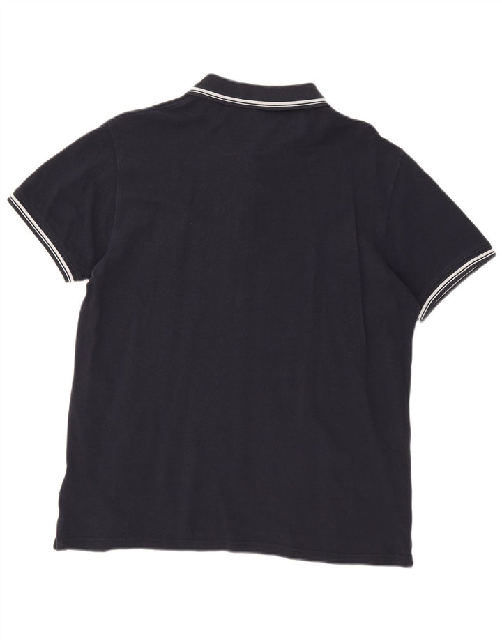 Męska koszulka polo Sergio Tacchini, średnia, granatowa, bawełniana