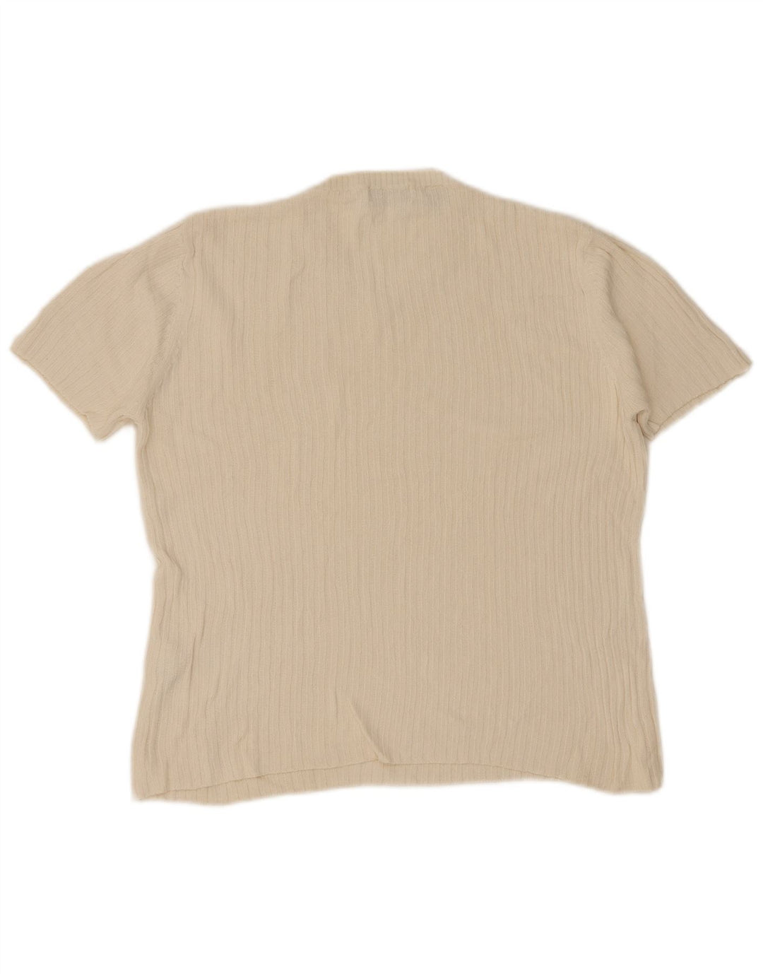 T-shirt męski Zara, duży, beżowy, bawełniany
