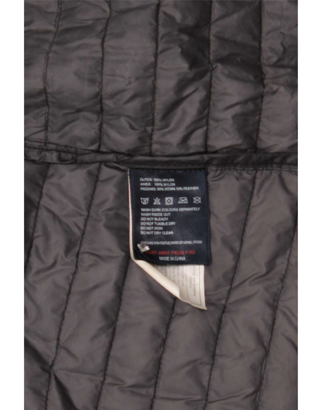 Damski ocieplany płaszcz z kapturem Puffa UK 8, mały, czarny nylon
