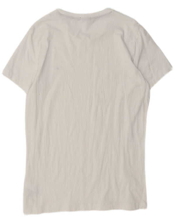 T-shirt męski Calvin Klein Jeans, duży, biały, bawełniany