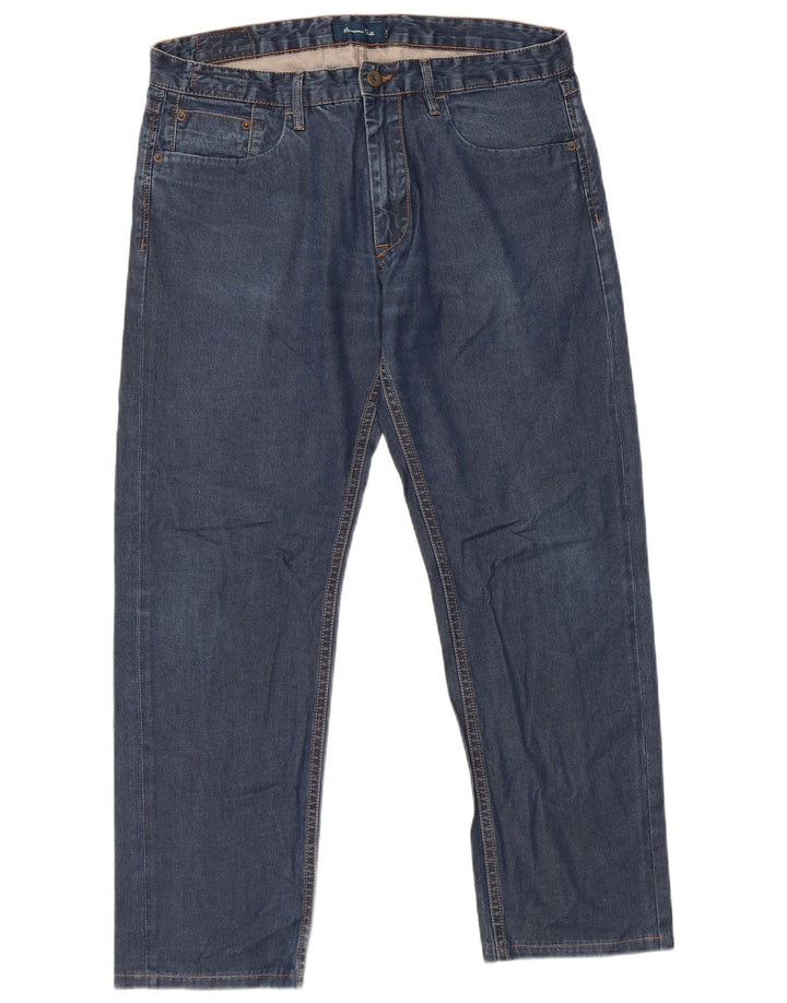 MASSIMO DUTTI Męskie jeansy slim EU 44 Large W34 L28 Niebieskie