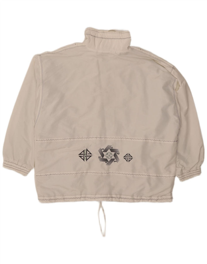 Maser M Damska kurtka oversize Anorak UK 16, duża, biała, poliestrowa