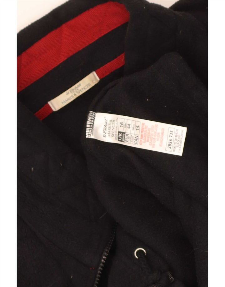 Marks & Spencer Damska kurtka polarowa St. Michael UK 16, duża, czarna
