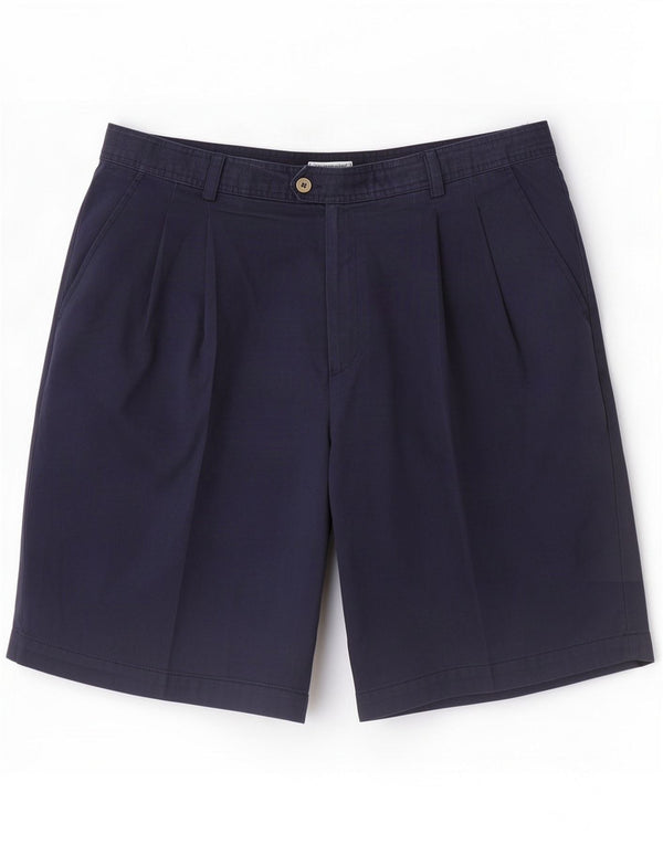 Sergio Tacchini Mens Chino Shorts XL W38 Navy Blue Polyester