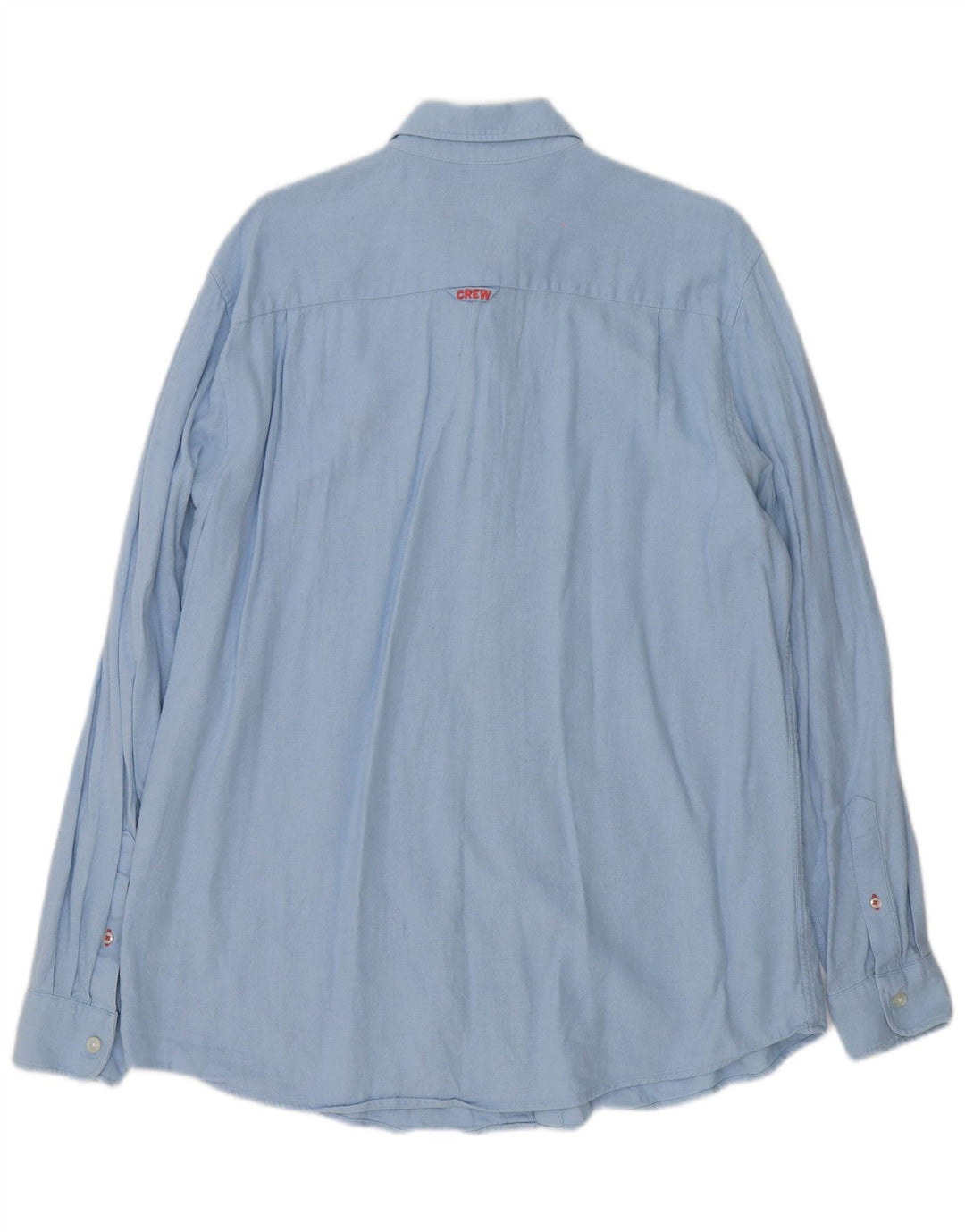 Crew Clothing Koszula męska duża niebieska lniana