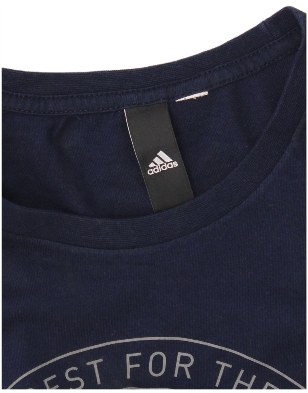 Męska koszulka z grafiką Adidas, duża, granatowa