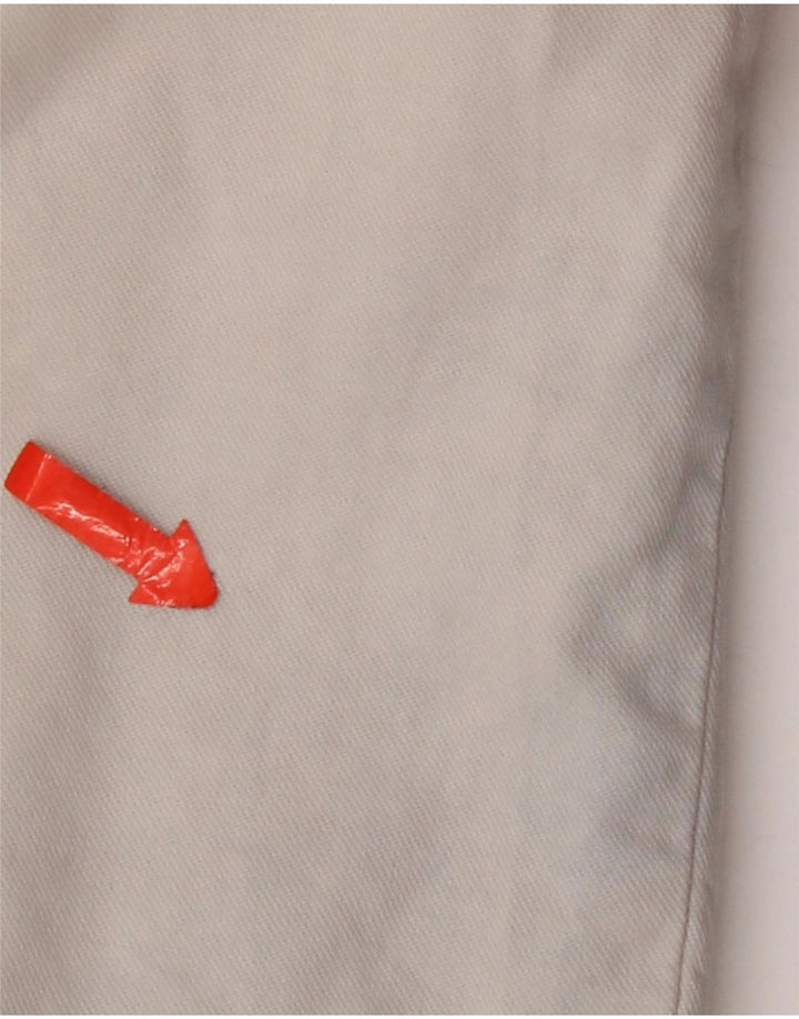 Męskie spodenki chino w stylu vintage W36, duże, szare, bawełniane