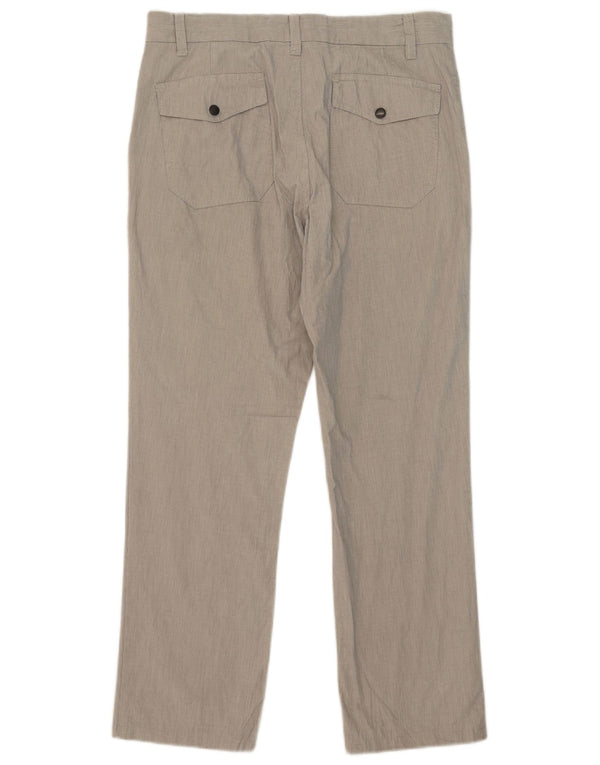 Męskie proste spodnie chino Zara EU 42 Large W32 L29 Szara bawełna