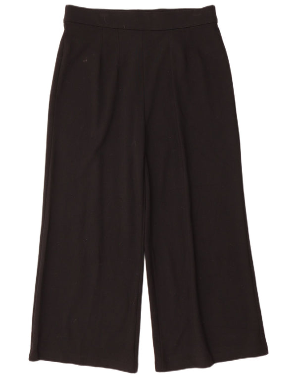 Marks & Spencer Damskie spodnie codzienne z szerokimi nogawkami UK 14, duże, W32 L26, czarne
