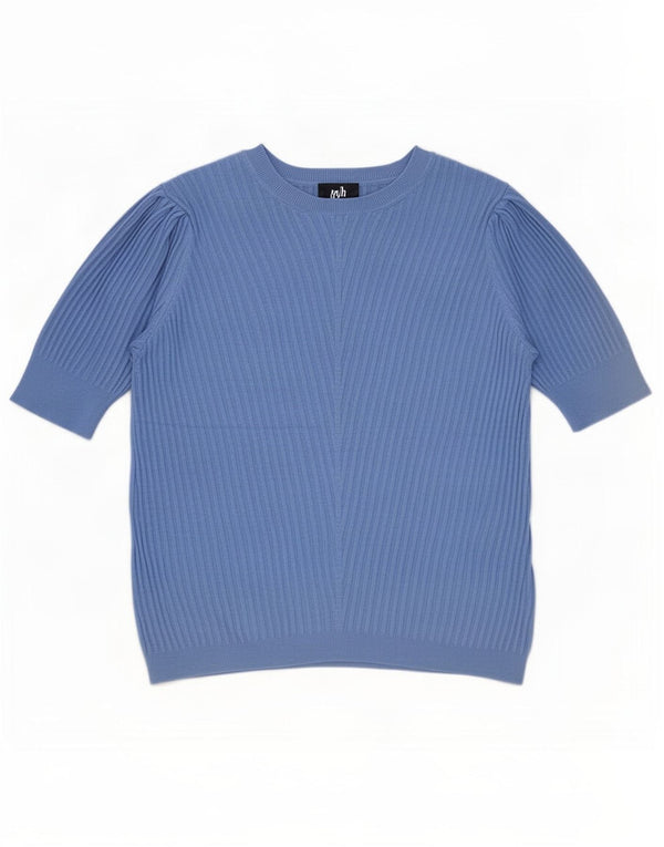 Marks & Spencer Damski sweter z dekoltem w łódkę, UK 16, duży niebieski