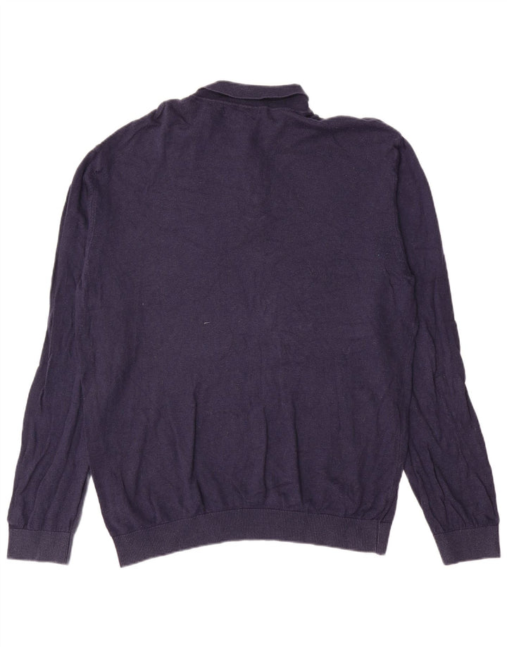 Marks & Spencer Męski sweter polo XL granatowy