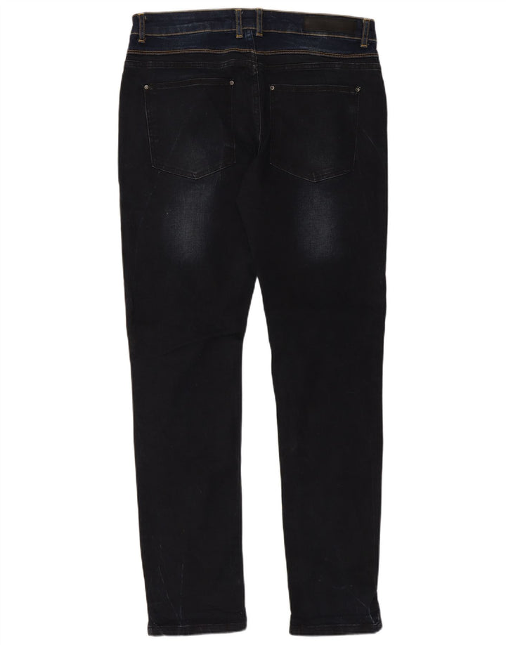 Jeansy męskie Zara Slim EU 44 Large W34 L32 Granatowa bawełna