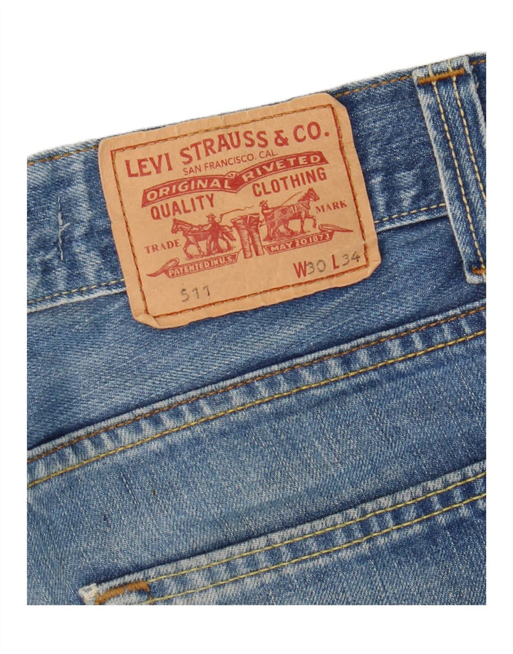Damskie jeansy Levi's 511 Slim W30 L28 Niebieskie