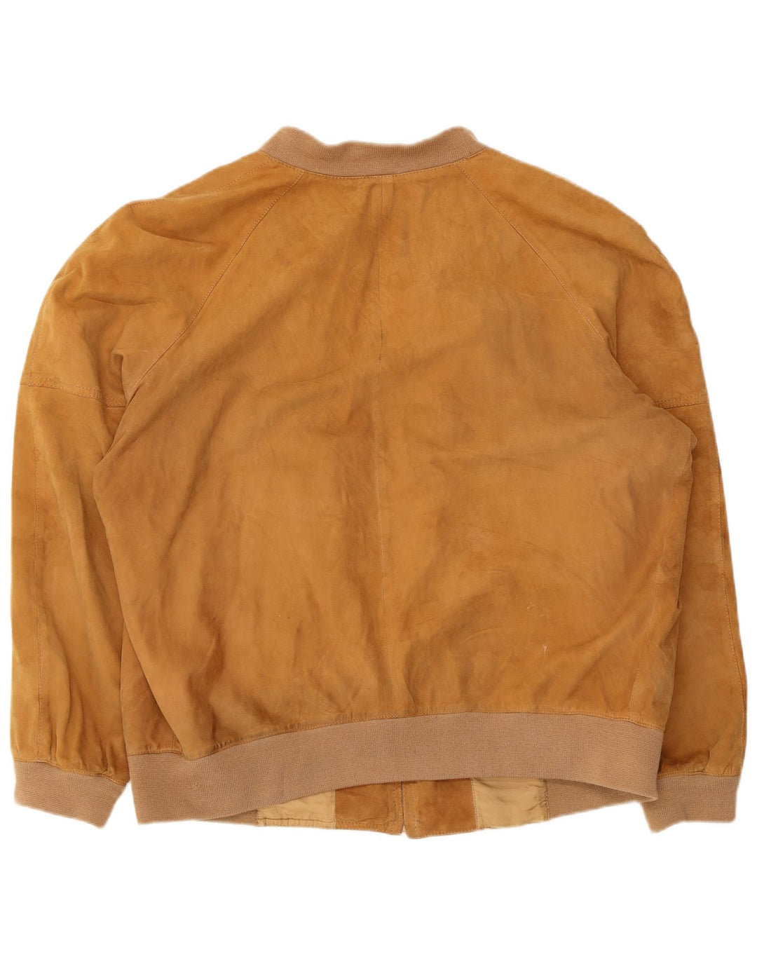 Vintage męska zamszowa kurtka bomber UK 36 Small Beige