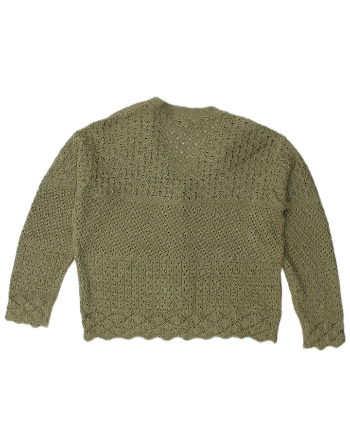 Marks & Spencer Damski sweter oversize UK 10 Small Green