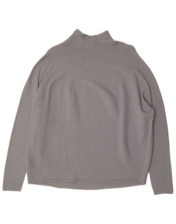 Damski sweter oversize z golfem Phase Eight, UK 14, średni szary
