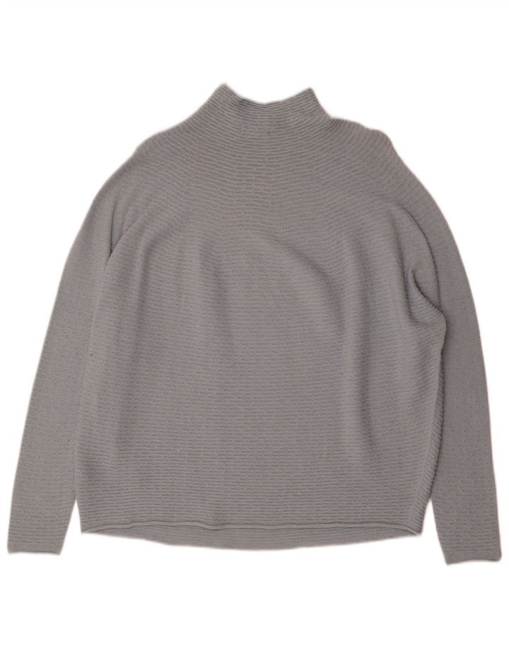 Damski sweter oversize z golfem Phase Eight, UK 14, średni szary