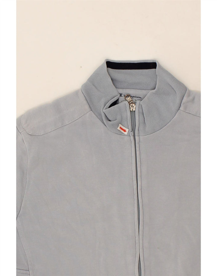 CHAMPION Womens Easy Fit Tracksuit Top Jacket UK 16 Large Grey Cotton Vintage Champion and Second-Hand Champion from Messina Hembry 