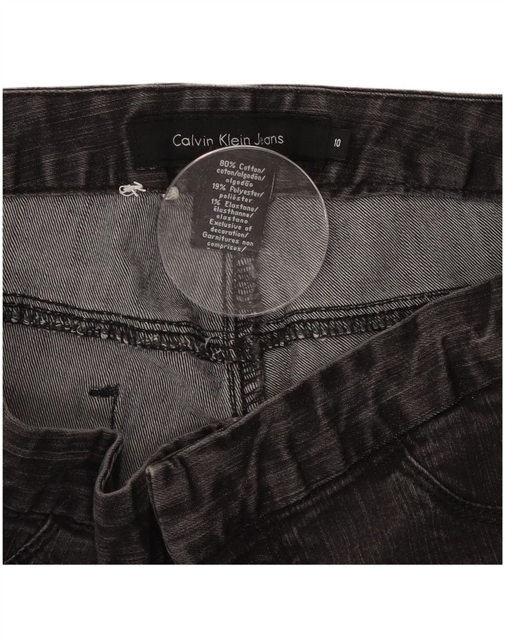 CALVIN KLEIN Damskie jeansy slim US 10 Large W32 L30 Szara bawełna